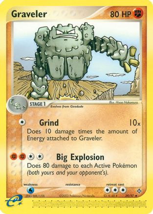 Graveler (29/97) [EX: Dragon] - Trinity Hobby