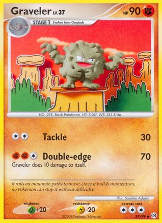 Graveler (37/99) [Platinum: Arceus] - Trinity Hobby