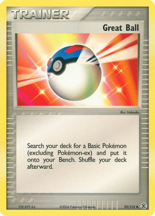 Great Ball (92/112) [EX: FireRed & LeafGreen] - Trinity Hobby