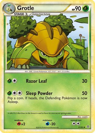 Grotle (31/95) [HeartGold & SoulSilver: Unleashed] - Trinity Hobby