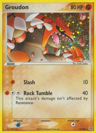 Groudon (5/106) (Stamped) [EX: Emerald] - Trinity Hobby