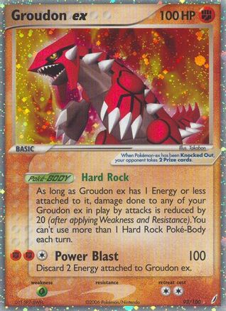Groudon ex (93/100) [EX: Crystal Guardians] - Trinity Hobby