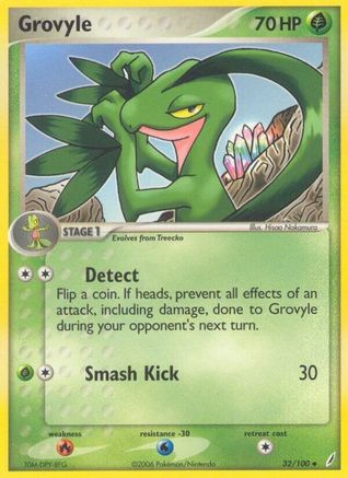 Grovyle (32/100) (Stamped) [EX: Crystal Guardians] - Trinity Hobby