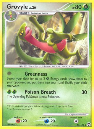 Grovyle (40/106) [Diamond & Pearl: Great Encounters] - Trinity Hobby