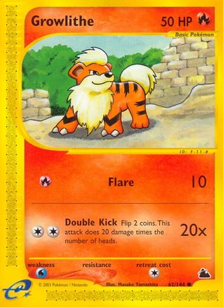 Growlithe (62/144) [Skyridge] - Trinity Hobby