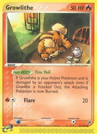 Growlithe (65/100) [EX: Sandstorm] - Trinity Hobby