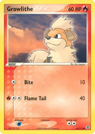 Growlithe (64/112) [EX: FireRed & LeafGreen] - Trinity Hobby