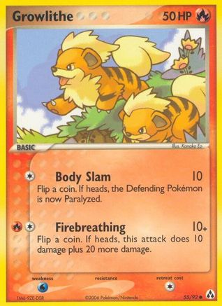 Growlithe (55/92) [EX: Legend Maker] - Trinity Hobby