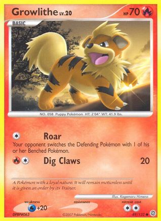 Growlithe (89/132) [Diamond & Pearl: Secret Wonders] - Trinity Hobby