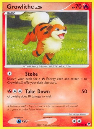 Growlithe (63/111) [Platinum: Rising Rivals] - Trinity Hobby