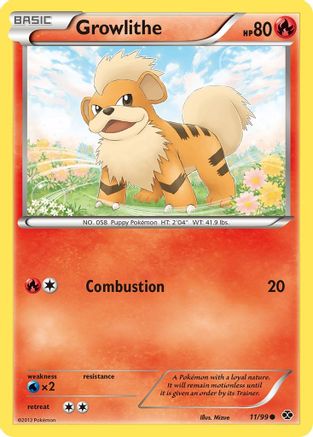 Growlithe (11/99) [Black & White: Next Destinies] - Trinity Hobby