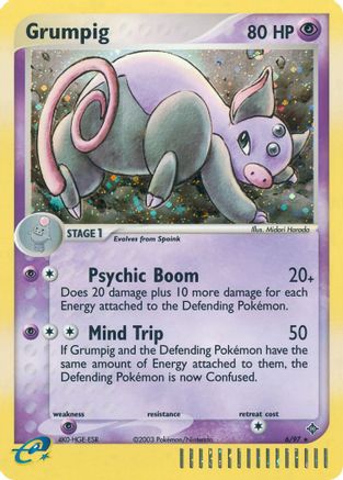 Grumpig (6/97) [EX: Dragon] - Trinity Hobby