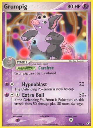 Grumpig (32/107) (Stamped) [EX: Deoxys] - Trinity Hobby