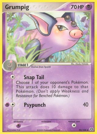 Grumpig (30/106) (Stamped) [EX: Emerald] - Trinity Hobby