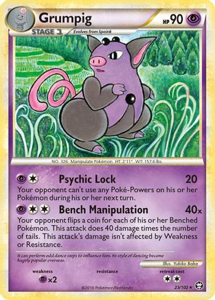 Grumpig (23/102) [HeartGold & SoulSilver: Triumphant] - Trinity Hobby