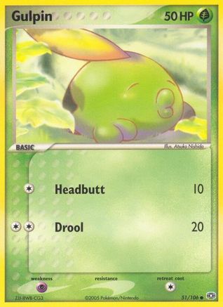 Gulpin (51/106) (Stamped) [EX: Emerald] - Trinity Hobby