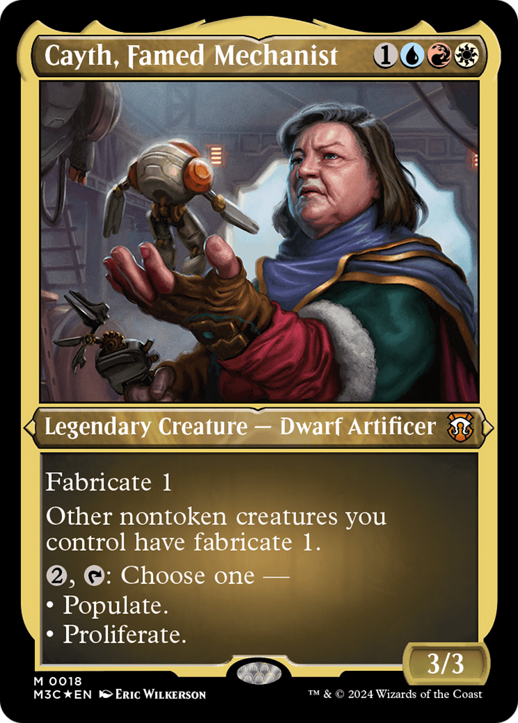 Cayth, Famed Mechanist (Foil Etched) [Modern Horizons 3 Commander] - Trinity Hobby