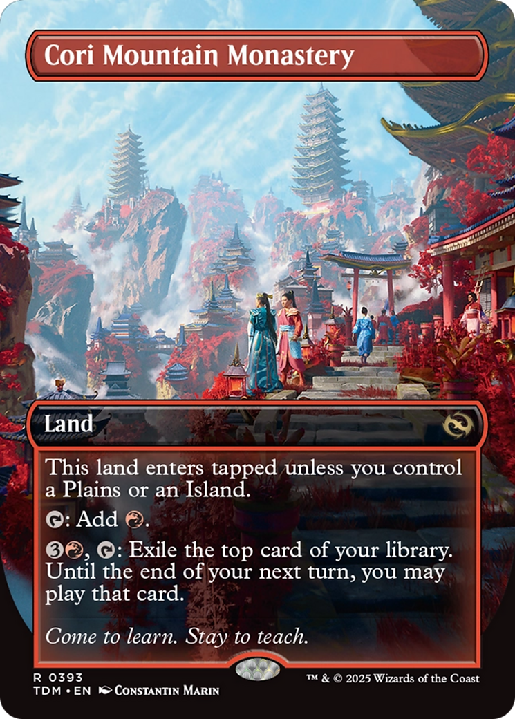 Cori Mountain Monastery  (TDM-393) - [Tarkir: Dragonstorm] (Borderless) - Trinity Hobby