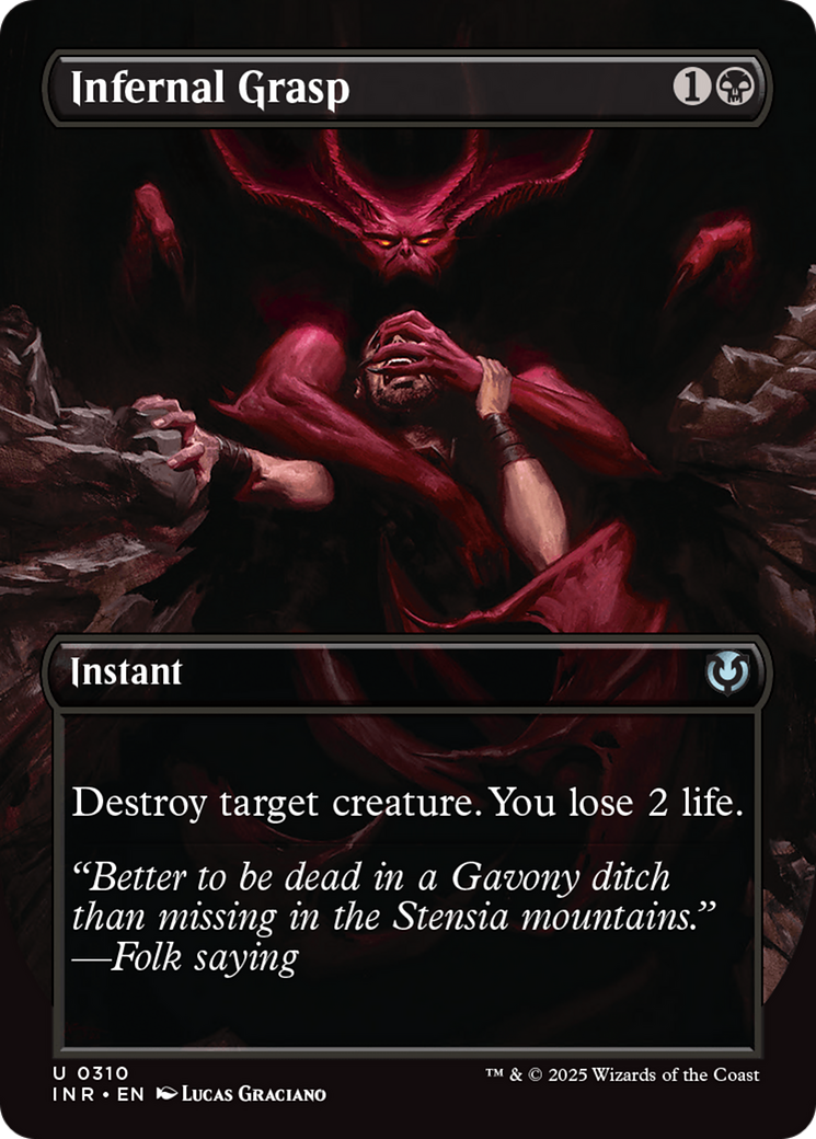 Infernal Grasp (Borderless) [Innistrad Remastered] - Trinity Hobby