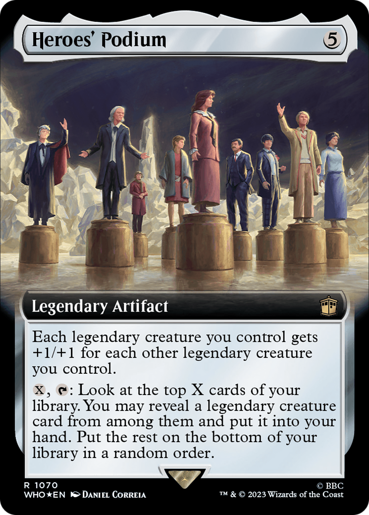 Heroes' Podium (Extended Art) (Surge Foil) [Doctor Who] - Trinity Hobby