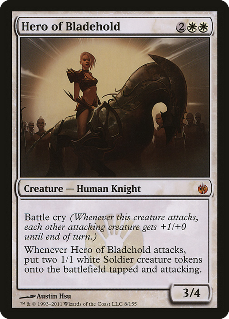 Hero of Bladehold (Mirrodin Besieged) (Oversized) [Oversize Cards] - Trinity Hobby
