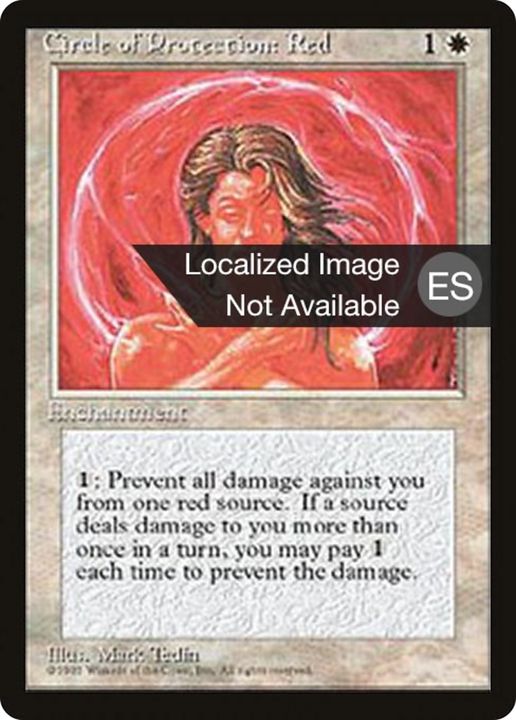 Circle of Protection: Red [Fourth Edition (Foreign Black Border)] - Trinity Hobby