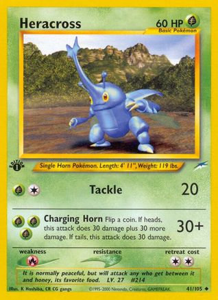Heracross (41/105) [Neo Destiny Unlimited] - Trinity Hobby