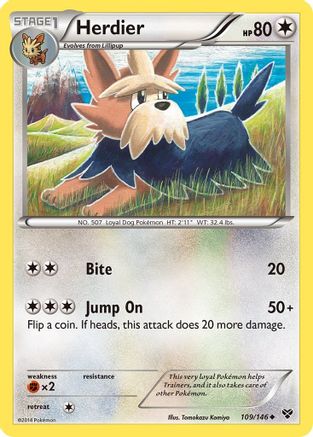 Herdier (109/146) [XY: Base Set] - Trinity Hobby