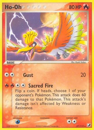 Ho-Oh (27/115) [EX: Unseen Forces] - Trinity Hobby