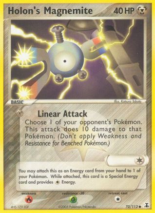Holon's Magnemite (70/113) (Stamped) [EX: Delta Species] - Trinity Hobby