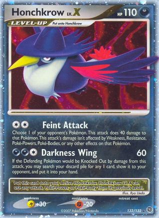 Honchkrow LV.X (132/132) [Diamond & Pearl: Secret Wonders] - Trinity Hobby