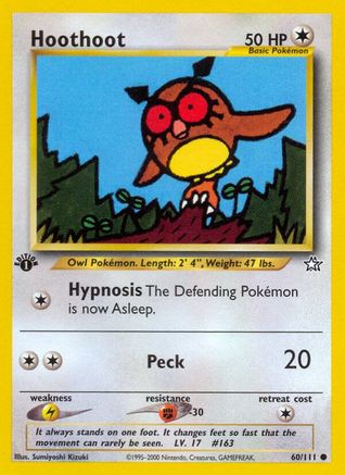 Hoothoot (60/111) [Neo Genesis 1st Edition] - Trinity Hobby