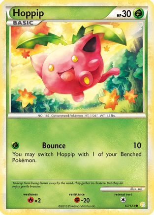 Hoppip (67/123) [HeartGold & SoulSilver: Base Set] - Trinity Hobby