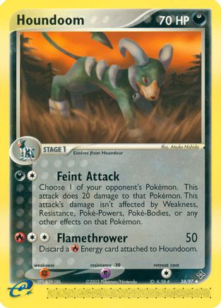 Houndoom (34/97) [EX: Dragon] - Trinity Hobby