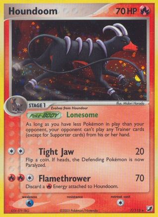 Houndoom (7/115) [EX: Unseen Forces] - Trinity Hobby
