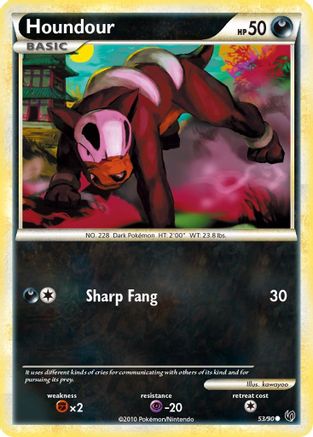 Houndour (53/90) [HeartGold & SoulSilver: Undaunted] - Trinity Hobby