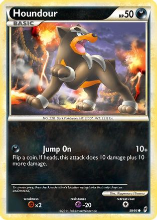 Houndour (59/95) [HeartGold & SoulSilver: Call of Legends] - Trinity Hobby