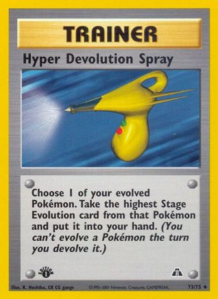 Hyper Devolution Spray (73/75) [Neo Discovery 1st Edition] - Trinity Hobby
