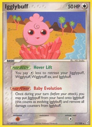 Igglybuff (21/100) (Stamped) [EX: Crystal Guardians] - Trinity Hobby