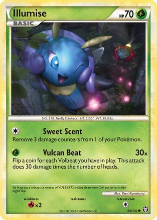 Illumise (64/102) [HeartGold & SoulSilver: Triumphant] - Trinity Hobby