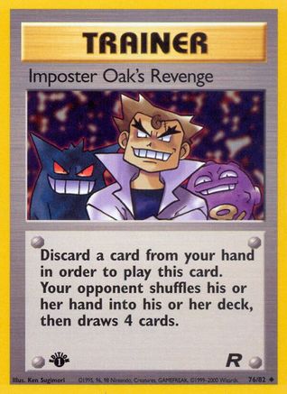 Imposter Oak's Revenge (76/82) [Team Rocket 1st Edition] - Trinity Hobby