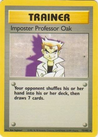 Imposter Professor Oak (73/102) [Base Set Unlimited] - Trinity Hobby