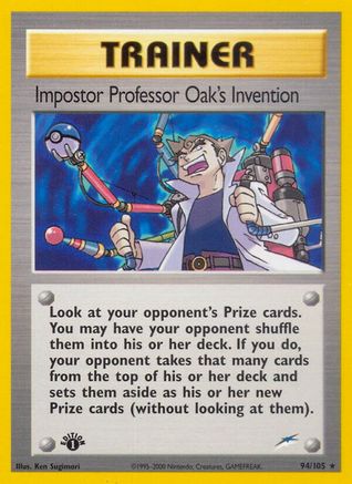 Impostor Professor Oak's Invention (94/105) [Neo Destiny 1st Edition] - Trinity Hobby
