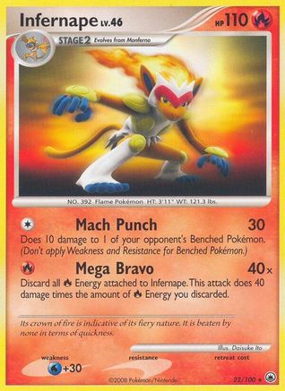 Infernape (22/100) [Diamond & Pearl: Majestic Dawn] - Trinity Hobby