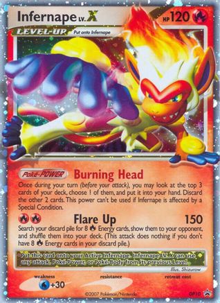 Infernape LV.X (DP10) [Diamond & Pearl: Black Star Promos] - Trinity Hobby