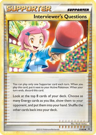 Interviewer's Questions (77/95) [HeartGold & SoulSilver: Unleashed] - Trinity Hobby