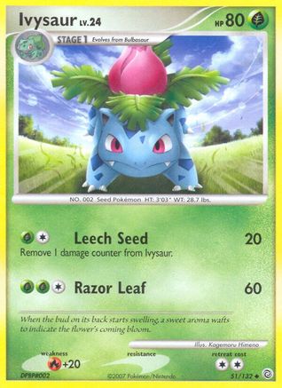 Ivysaur (51/132) [Diamond & Pearl: Secret Wonders] - Trinity Hobby