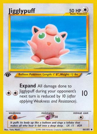 Jigglypuff (44/105) [Neo Destiny 1st Edition] - Trinity Hobby