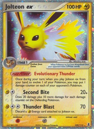 Jolteon ex (109/113) [EX: Delta Species] - Trinity Hobby
