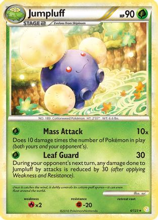 Jumpluff (6/123) [HeartGold & SoulSilver: Base Set] - Trinity Hobby